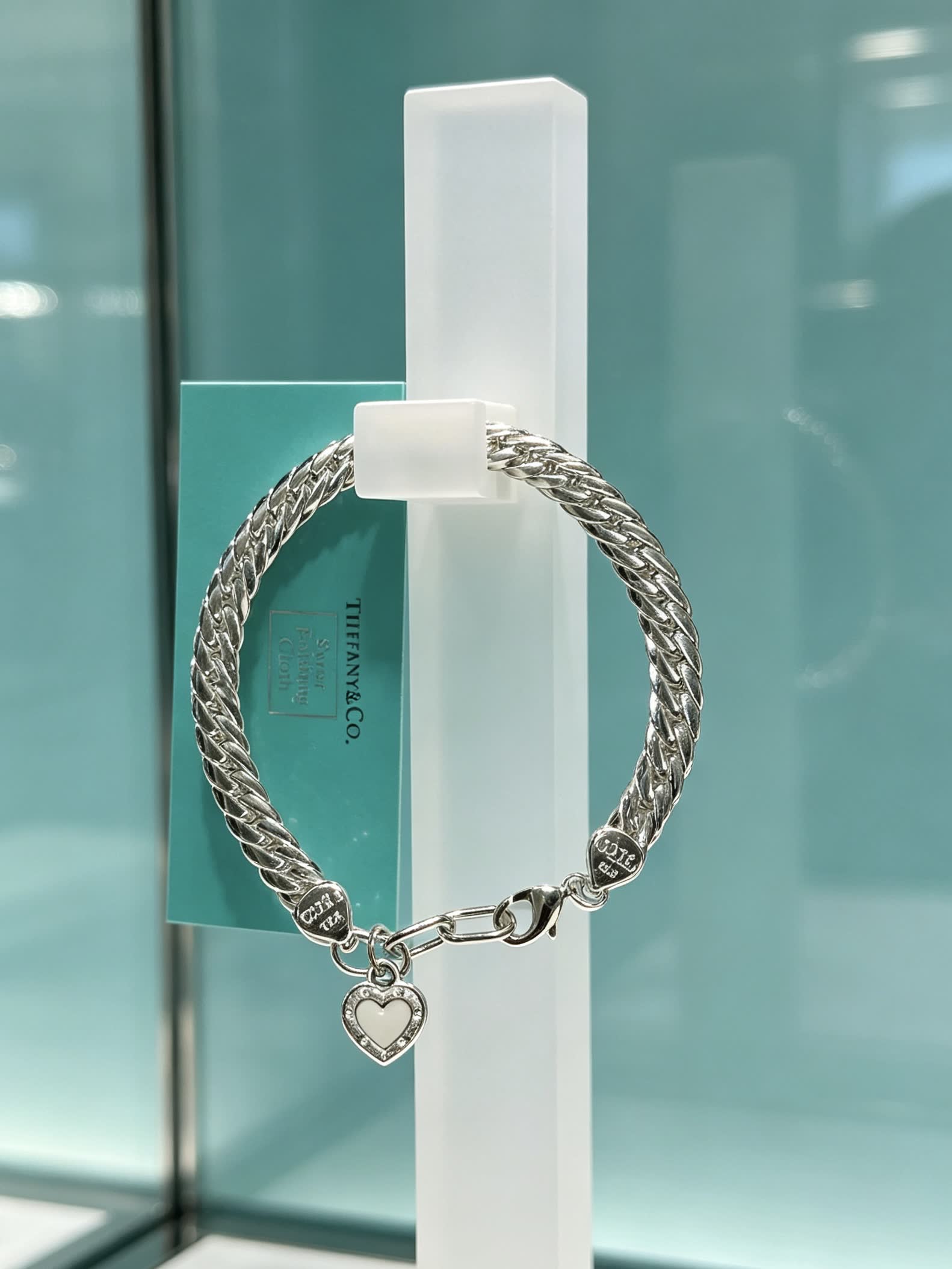 Tiffany & Co. Sterling Silver Heart Tag Bracelet